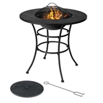 4 in 1 Fire Pit, Grill Cooking BBQ Grate, Ice Bucket, Dining Table