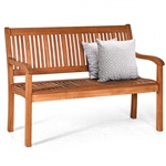 FarmHome Slatted 2 Seater Garden Eucalyptus Bench