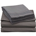 King size Microfiber Sheet Set in Charcoal Stone Gray