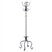 Decorative and Functional Black Metal Coat Rack Entryway Hall Tree