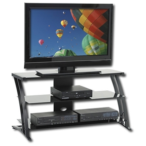 Modern Flat Screen Panel TV Stand in Black