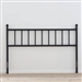 Queen size Traditional Farmhouse Headboard in Matte Black Metal Finish