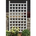 5 Ft White Vinyl Garden Trellis with Classic Lattice Design