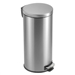 8-Gallon Round Stainless Steel Step Trash Can Kitchen Bathroom Home Office