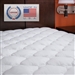 King size Plush Bamboo Baffle Box Stitch Mattress Pad / Topper