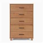 Farmhouse Modern 5 Drawer Chest in Acacia