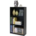 3-Tier Bookcase Storage Shelves in Espresso Finish