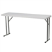 White Top Commercial Grade 60-inch Folding Table - Holds up to 330 lbs