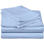 Full Blue 100-Percent Egyptian Cotton 1000 Thread Count 4-Piece Sheet Set