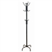Two Tier Black Metal Coat Rack Hat Rack For Stylish Entryway Storage