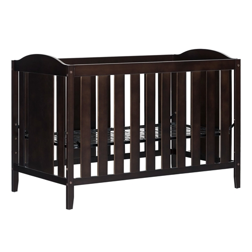 Traditional Vintage 3 in 1 Convertible Crib in Espresso