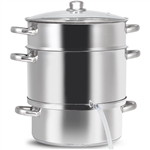 11 Quart Stainless Steel Steamer / Fruit Vegetable Juicer