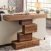 Modern Farmhouse 42-inch Console Accent Sofa Table in Rustic Brown Wood Finish