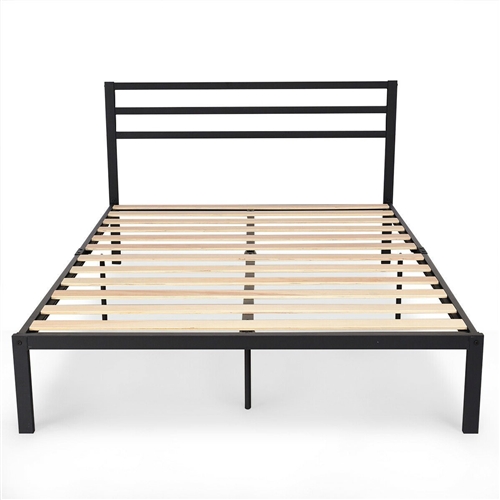 Full Size Headboard Only Black Steel Platform Bed Frame