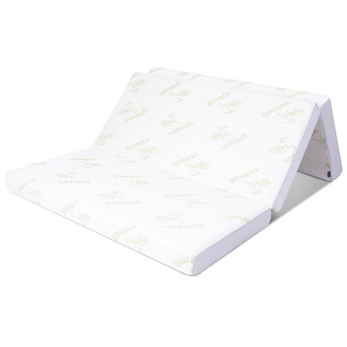 Full size 6-inch Folding Memory Foam Mattress with Washable Cover