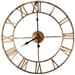Decorative 18.5-inch Roman Numerals Silent Non-Ticking Wall Clock in Gold