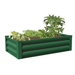 Green Powder Coated Metal Raised Garden Bed Planter Made In USA