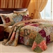 King 100% Cotton Floral Paisley Quilt Set w/ 2 Shams & 2 Pillows