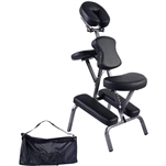 Black Portable Massage Tattoo Chair with Carrying Bag