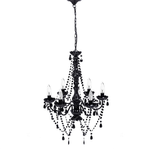 6 Light Gothic Modern Crystal Candle Chandelier