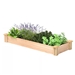 Unfinished Cedar Wood Raised Garden Bed Planter 4-ft x 16-inch - Made in USA