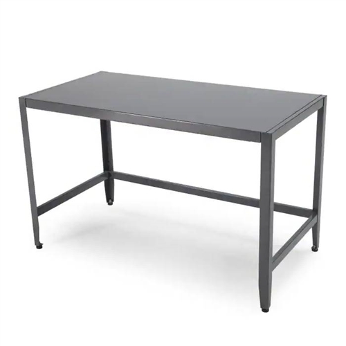 Simple Modern Metal Office Desk in Grey Finish