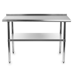 Heavy Duty 48 x 24 inch Stainless Steel Kitchen Restaurant Prep Work Table with Backsplash