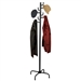 Black Metal Coat Rack Entry Hall Tree Hat Rack