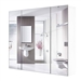 Modern 3-Door Wall Mounted Medicine Cabinet Bathroom Mirror Cupboard