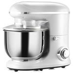 Silver Stainless Steel Tilt 600W Electric Mixer 6QT
