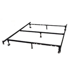 Heavy Duty 7-Leg Metal Bed Frame / Adjust to fit Twin, Full, & Queen