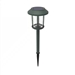 Set of 4 - Outdoor Solar LED Lights in Green with Yard Path Ground Stakes