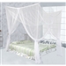 White Mosquito Net Bed Canopy Mesh Netting - size Full Queen King