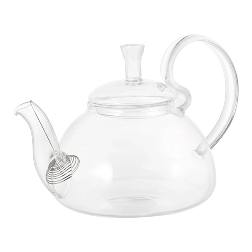 20 oz/600 ml Glass Teapot Removable Metal Spout Hanging Spring