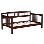 Twin size Solid Wood Day Bed Frame in Espresso Finish