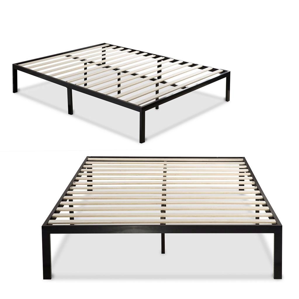 The Furniture King Bed Slats King Size Wood Less Than 2 Inches Apart  Specialty Platform Plank Bed Frame Support Boards Attached with Black  Strapping