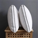 Set of 2 King size Gusseted Goose Down Feather Pillow in Organic Cotton Fabric