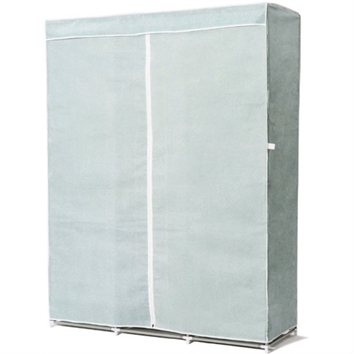 Light Blue 68-inch Portable Wardrobe Closet Clothes Storage Unit