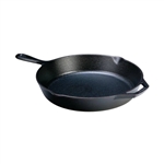 12-inch Cast Iron Skillet Frying Pan with Pour Spout - Made in the USA
