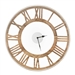 20-inch Classic Farmhouse Natural Wood Roman Numerals Wall Clock