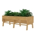 Outdoor Modern Natural Cedar Wood Raised Garden Bed Planter 70-inch x 31-inch