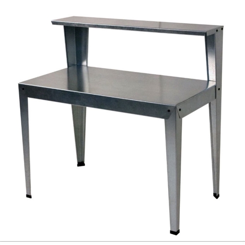 Outdoor Galvanized Metal Garden Bench Work Table