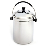 Stainless Steel Kitchen Compost Keeper Bin with Charcoal Filter