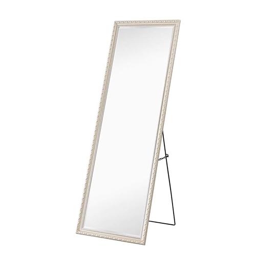 Champagne Full Length Leaning 65 x 22 Ornamental Filigree Mirror