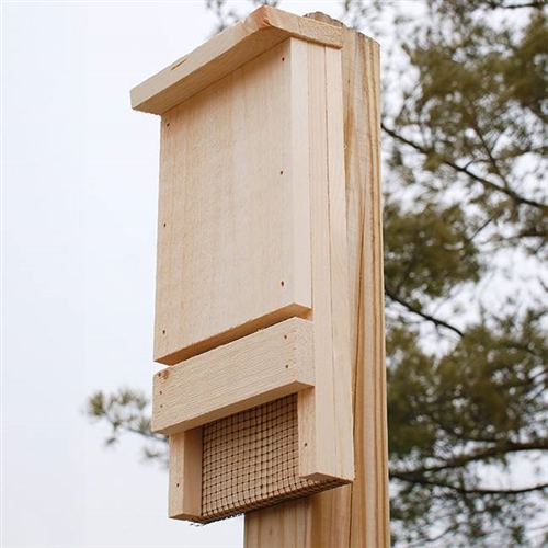 Outdoor Wood Bat House Kit - Holds up to 12 Bats - Made in USA