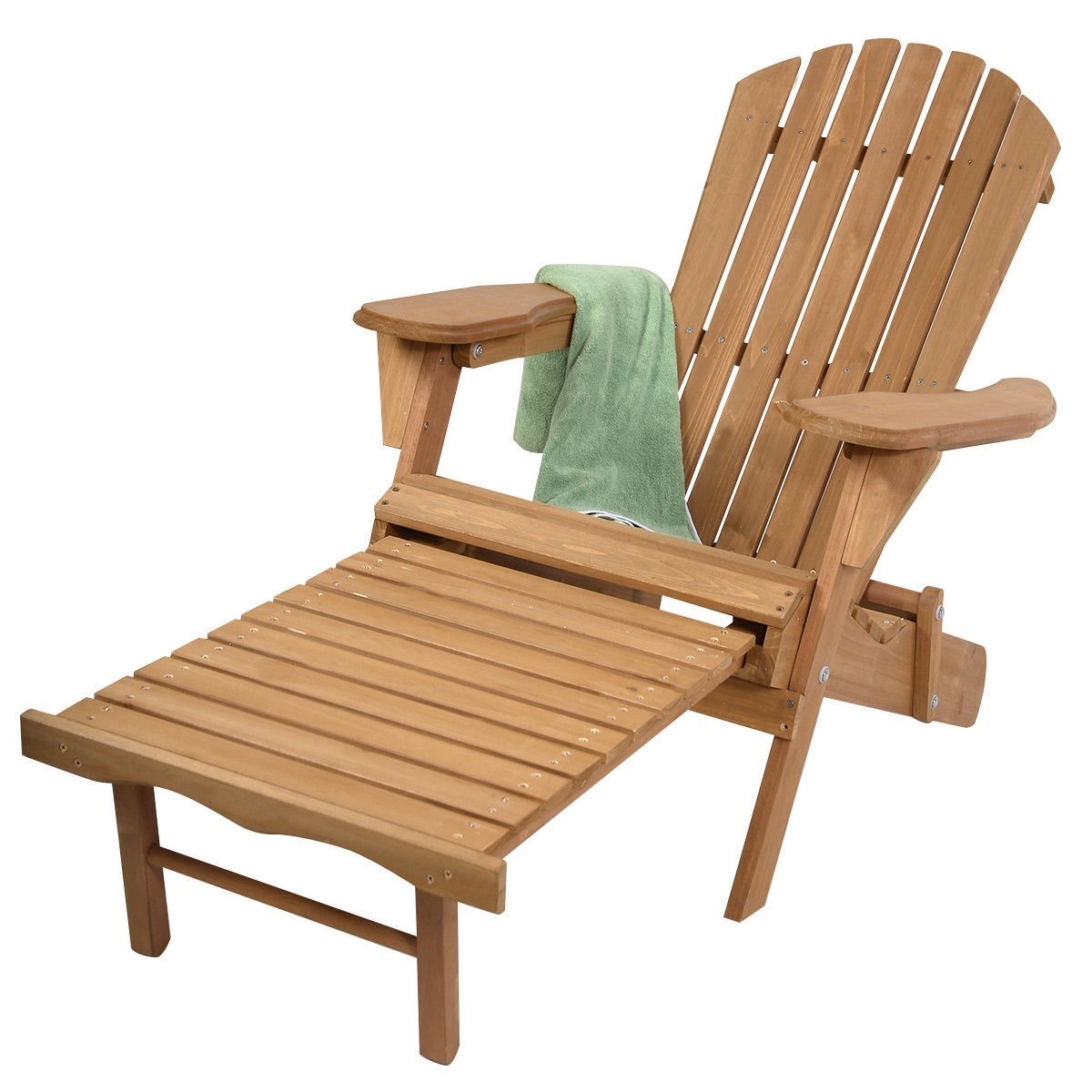 Adirondack chair with pull out 2024 footrest