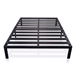 Full size Metal Platform Bed Frame with 3.86 inch Wide Heavy Duty Steel Slats