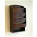Door / Wall Mount Organizer Letter Holder Mail Sorter in Dark Walnut