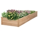 Outdoor Solid Wood Raised Garden Bed Planter 92 x 22 x 9 inches High