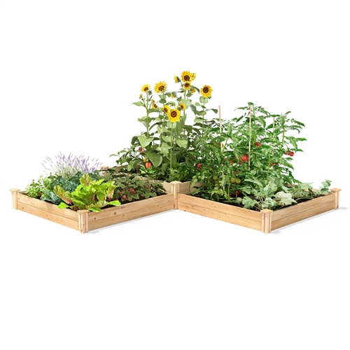 Farmhouse Pine Raised Garden Bed 4 ft x 12 ft - Made in USA